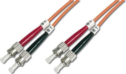 ST-ST Fiber Optik Patch Kablo, 1 metre, Multimode, Duplex, 62.5/125