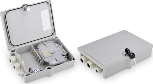 Dış Mekan Fiber Optik Sonlandırma Kutusu/Splice Box, 6 x SC/DX Adaptör/Coupler için, IP65