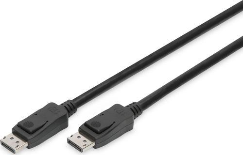 DisplayPort (DP) Bağlantı Kablosu, DP Erkek <-> DP Erkek, 3 metre, kilit mekanizmalı,