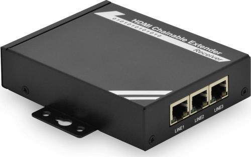 IP HDMI Sinyal Uzatma Cihazı, Alıcı (Receiver) Birim, 100 metre, Maksimum çözünürlük 1920x10