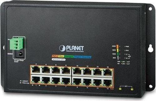 Endüstriyel Duvar Tip L2 Yönetilebilir Switch (Industrial 16-Port 10/100/1000T 802.3at PoE + 2-Port 