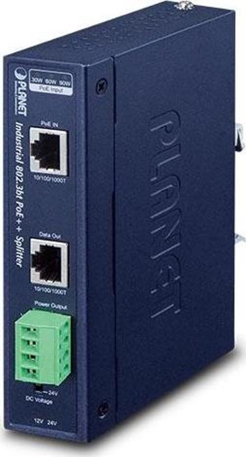 Endüstriyel Tek Port 10/100/1000Mbps 802.3bt PoE++ Splitter&lt;br&gt;Industrial Single-Port 10/100/1