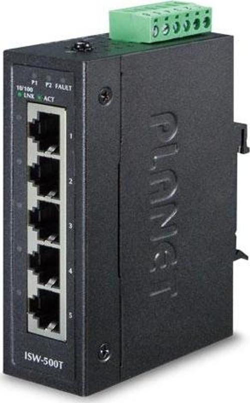Endüstriyel Tip Ethernet Switch (Industrial Ethernet Switch)&lt;br&gt;5-Port 10/100Base-TX RJ-45 por