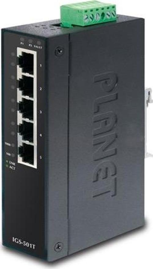 Endüstriyel Tip Yönetilemeyen Switch (Industrial Unmanaged Switch)&lt;br&gt;5-Port 10/100/1000T&lt;b