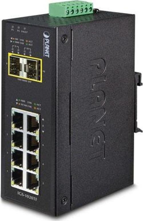 Endüstriyel Tip Yönetilemeyen Switch (Industrial Unmanaged Switch)&lt;br&gt;8-Port 10/100/1000Mbps&l