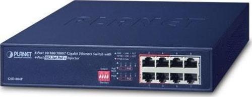 Yönetilemeyen Switch (Unmanaged Switch)&lt;br&gt;4-Port 10/100/1000Base-T IEEE 802.3 at/af PoE+ (Por