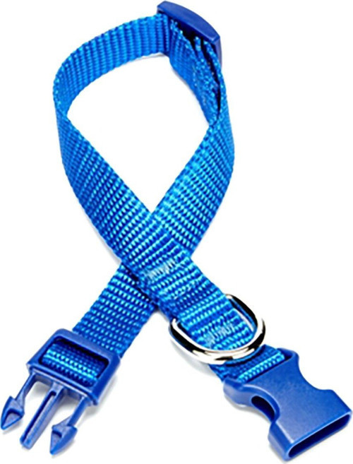 Klasik Dokuma Boyun Tasması 1,5X25-40Cm Mavi