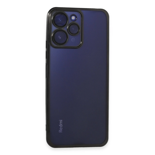 Xiaomi Redmi 12 Kılıf Razer Lensli Silikon - Siyah