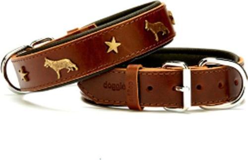 Yumuşak Dokulu Kurt Köpek Süslü Köpek Boyun Tasması Kahve SBT-4064