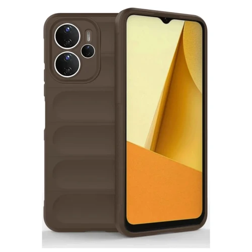 Xiaomi Redmi Note 14 4g Kılıf Optimum Silikon - Kahverengi