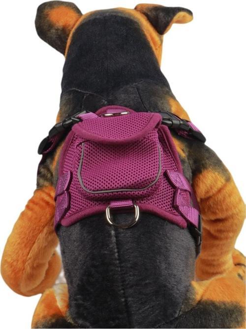 Air Göğüs Tasması Cepli Mor  XL