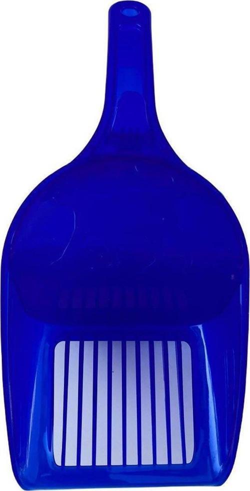 Plastik Hazneli  Kedi Kum Küreği Mavi