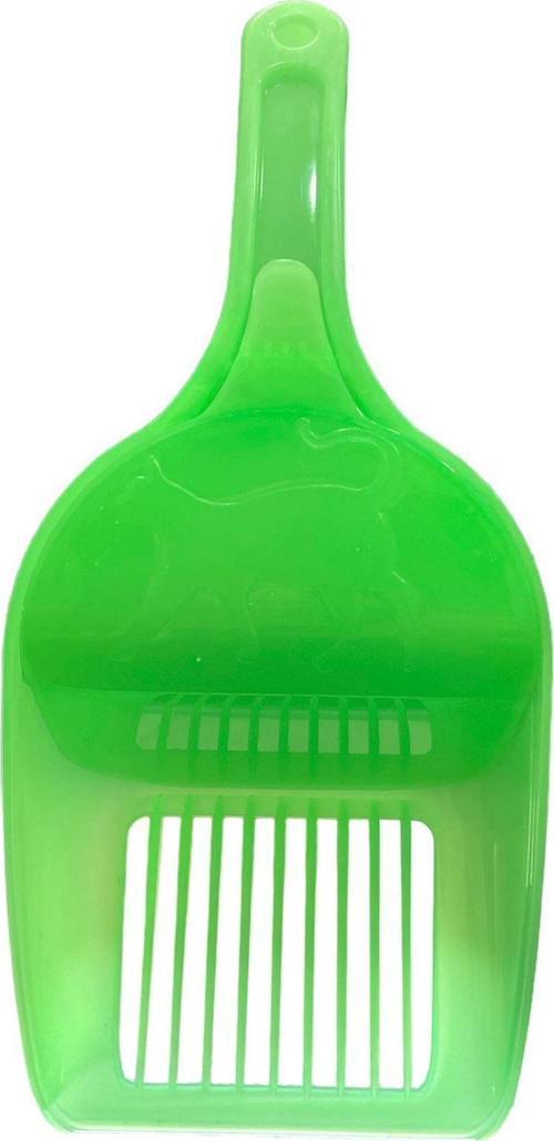 Plastik Hazneli  Kedi Kum Küreği Yeşil