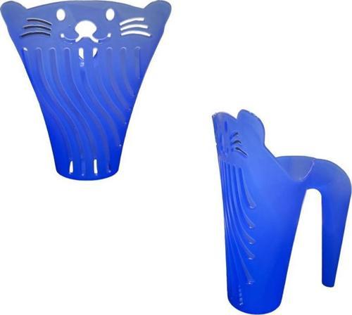 Plastik V Kedi Figürlü Kum Küreği Mavi