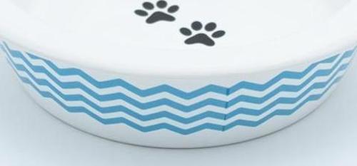 Seramik Köpek Mama Ve Su Kabı Pati 20x5cm