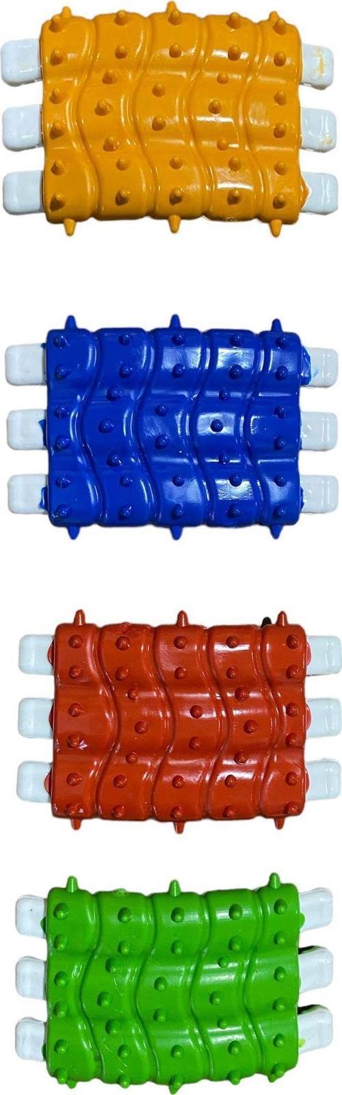 Sert Plastik Kaburga Şekilli Diş Kaşıyıcı Köpek Oyuncağı
