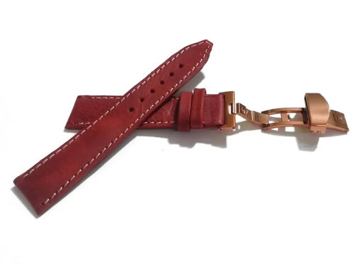 Her Saate Uygun Kelebek Toka 20 mm Hakiki Deri (480) rose toka kırmızı