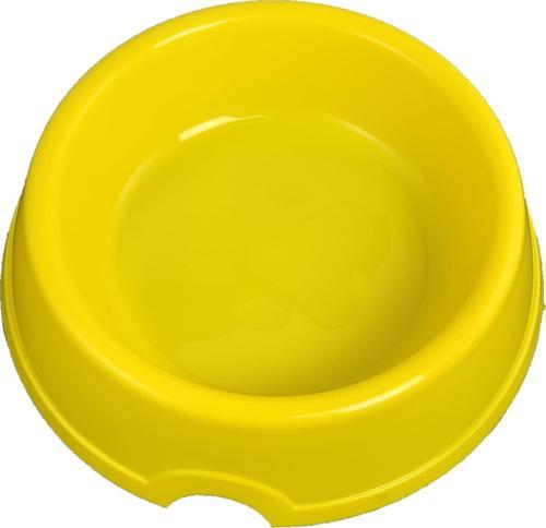 Patili Plastik Kedi-Köpek Mama ve Su Kabı 400 ML Sarı