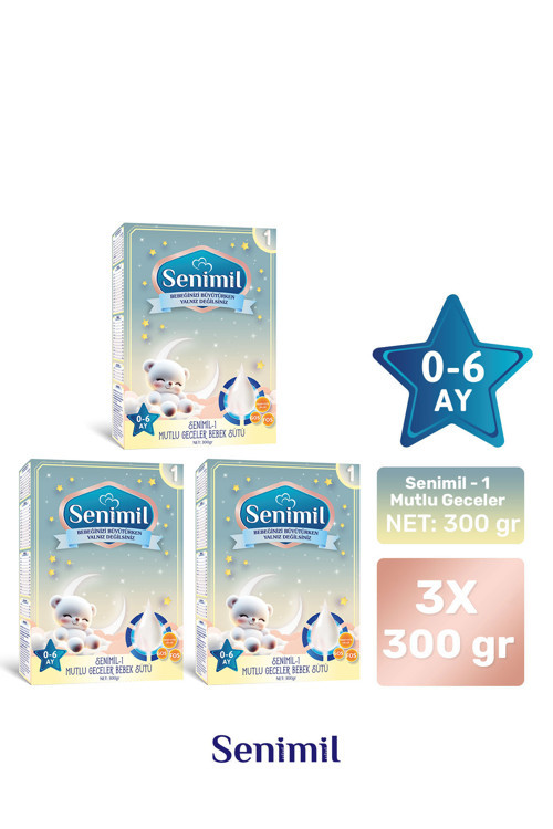 1 MUTLU GECELER BEBEK SÜTÜ 300 GR (0-6 AY) 3 LÜ AVANTAJ PAKETİ