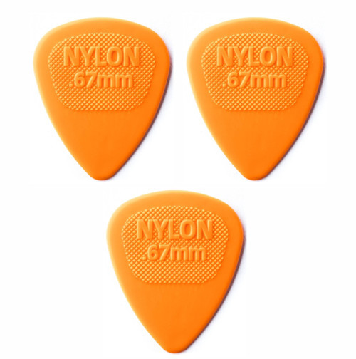 443R.67 Gitar Pena 3 Adet 0,67 mm. Nylon Midi