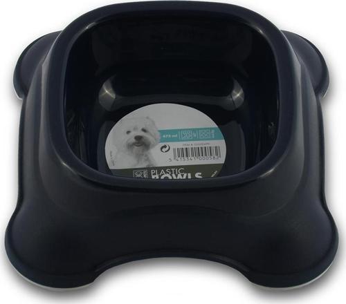 Plastik Köpek Mama veya Su Kabı 2300 ml Kahverengi