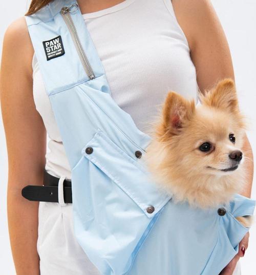 Bebe Mavi Crossbody Çanta Kedi Köpek Taşıma Çantası