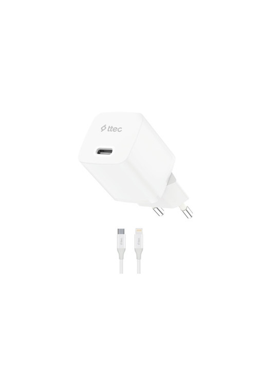 SmartCharger GAN 30W PD Seyahat Hızlı Şarj Aleti + USB-C - Lightning 150cm Kablo 2SCG30LB