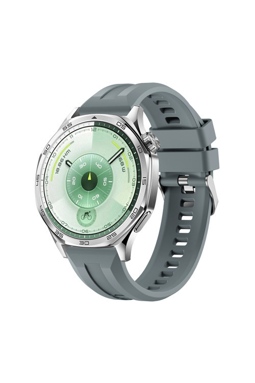 Galaxy Watch 46mm BTBM KRD-148 22mm Silikon Kordon - Koyu Gri