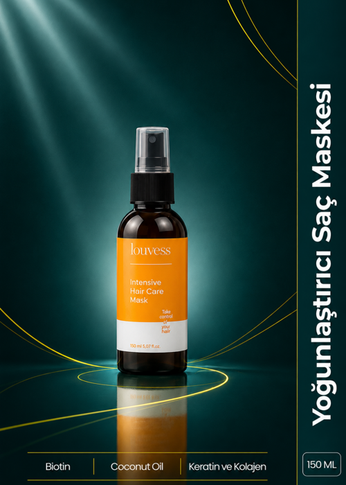 Yoğun Saç Bakım Maskesi (Biotin - Keratin ve Kolajen - Hindistan Cevizi Yağı - 150 ML)