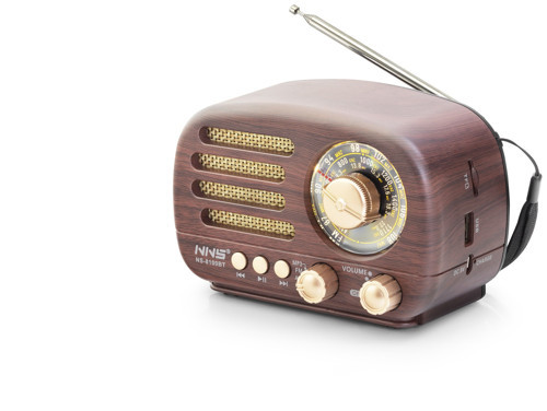 Bluetooth Nostaljik Hoparlör Fm 14.3 X 8 X 9.4 Cm NS8100BT