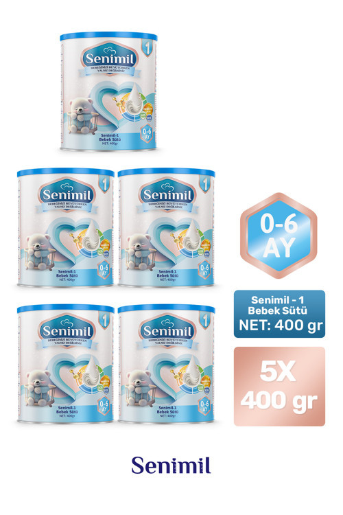 1 BEBEK SÜTÜ 400 GR (0-6 AY) 5 Lİ AVANTAJ PAKETİ