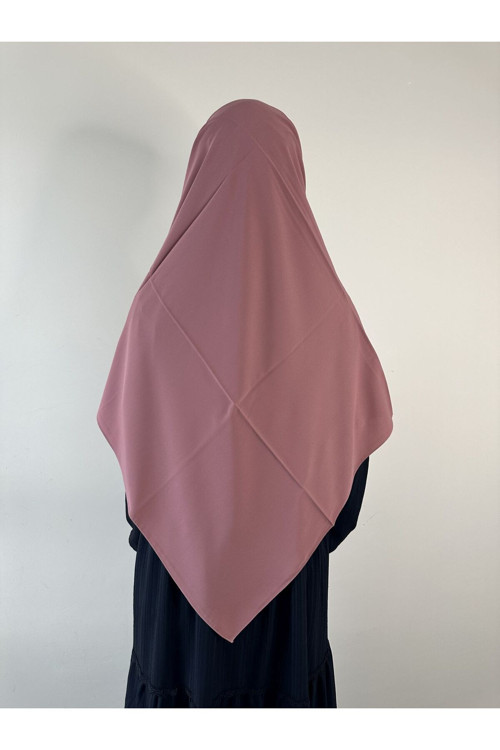 Medine İpegi Büyük Boy Esarp 110X110 Koyu Pudra