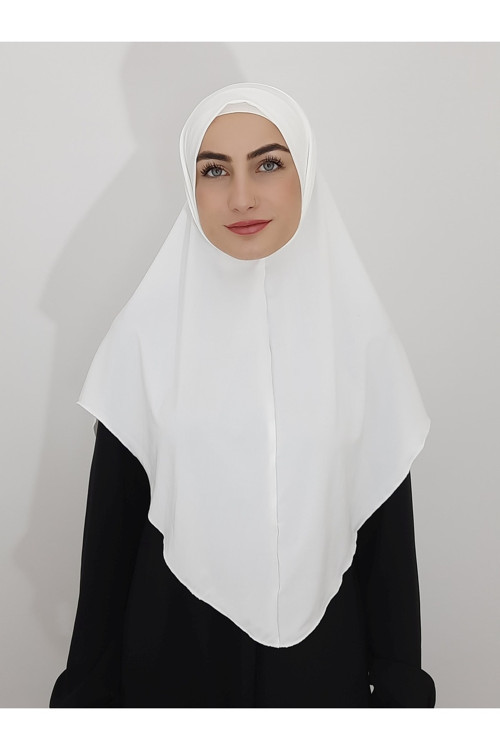 Namaz Örtüsü Hazır Büyük Esarp Hac Ve Umra Icın Hıjap Malezya Modeli Ekru