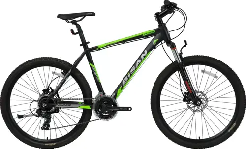 MTX 7050 V Fren 21 Vites 29 Jant Dağ Bisikleti Siyah Yeşil 19 Kadro
