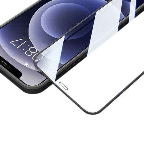 iPhone 11 Pro Max Davin 5D Cam Ekran Koruyucu - Siyah