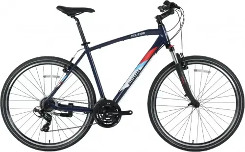 TRX 8100 V Fren 21 Vites 28 Jant Trekking Şehir Bisikleti Siyah Turkuaz Kırmızı 50 Kadro