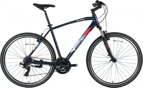 TRX 8100 V Fren 21 Vites 28 Jant Trekking Şehir Bisikleti Siyah Turkuaz Kırmızı 56 Kadro