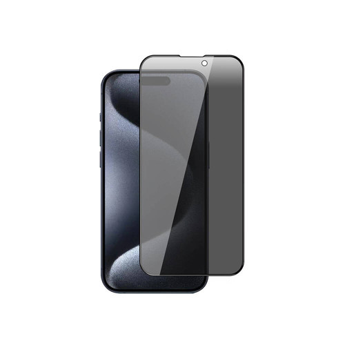 iPhone 15 Uyumlu MKST New 5D Privacy Temperli Ekran Koruyucu