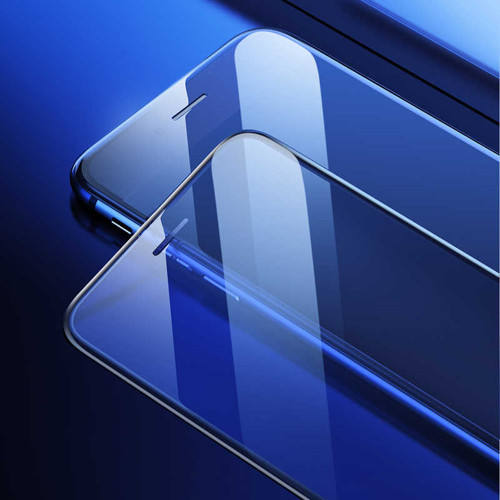 iPhone 7 Plus MKST Anti-Dust Glass Temperli Ekran Koruyucu - Siyah