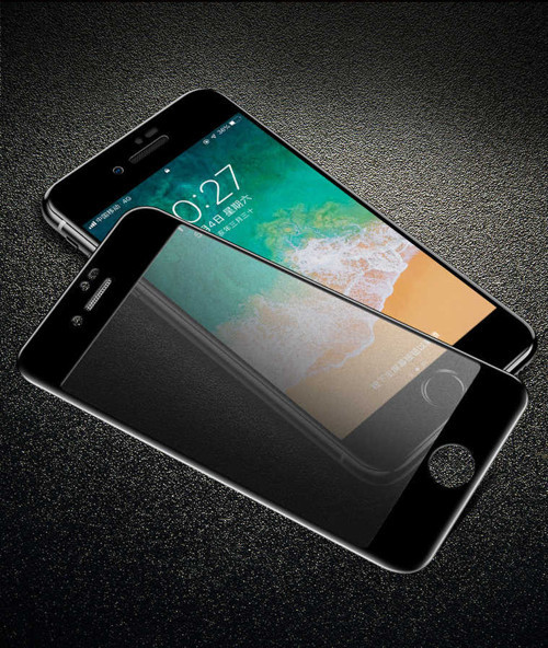 iPhone SE 2022 Uyumlu MKST Anti-Dust Mat Privacy Temperli Ekran Koruyucu