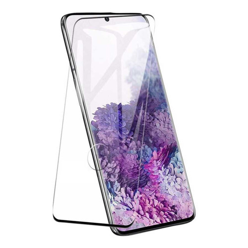 Galaxy S20 Plus Uyumlu MKST Kavisli Full Yapışkanlı Cam Ekran Koruyucu