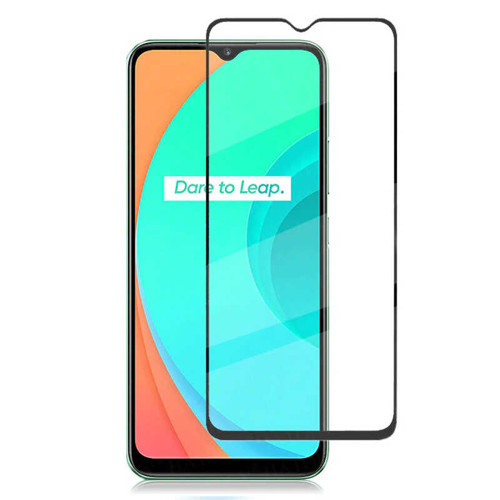 Realme C25 Uyumlu MKST Kenarları Kırılmaya Dayanıklı Cam Ekran Koruyucu