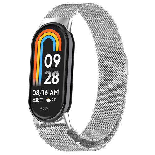 Mi Smart Band 8 MKST KRD-01 Metal Kordon-Gümüş