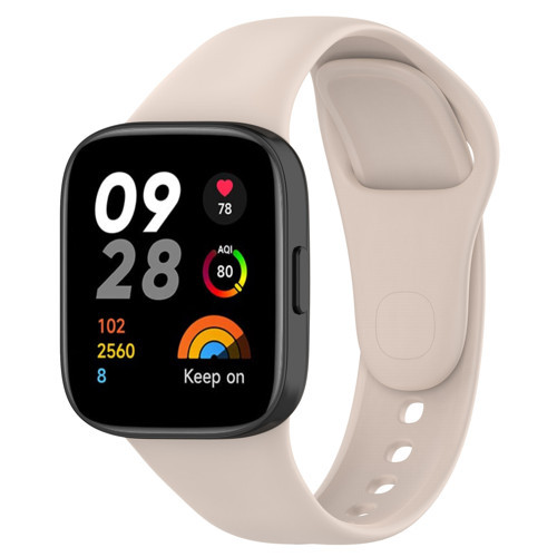Redmi Watch 3 Uyumlu KRD-81 Uyumlu MKST Kordon-Krem