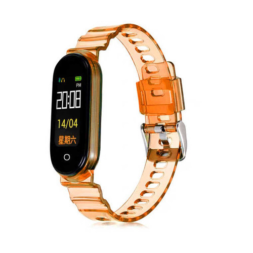Mi Band 6 KRD-27 Uyumlu MKST Kordon-Turuncu