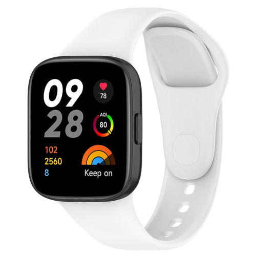 Redmi Watch 3 Uyumlu KRD-81 Uyumlu MKST Kordon-Beyaz