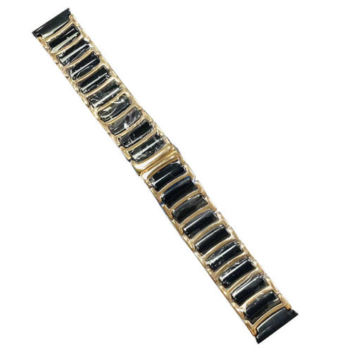 Maks Technology Galaxy Watch 46mm (22mm) Seramik Metal MKST Kordon-Siyah-Gold