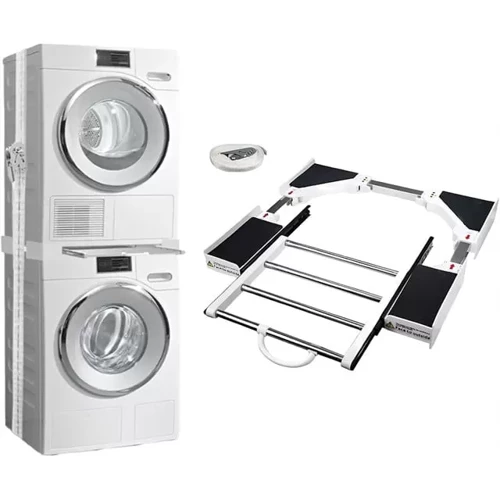 Çamaşır Makinesi Ve Kurutucu İstifleme Seti Askılıklı