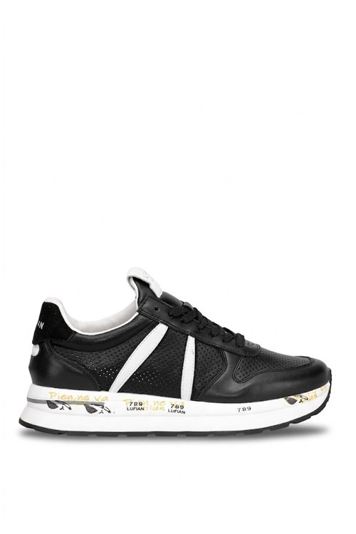 111230305 Rex Erkek Hakiki Deri Klasik Sneaker Siyah