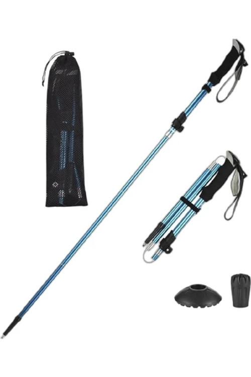 Dağcı Doğa Kamp Yürüyüş Tırmanma Batonu Trekking Hafif Katlanabilir 105-125Cm